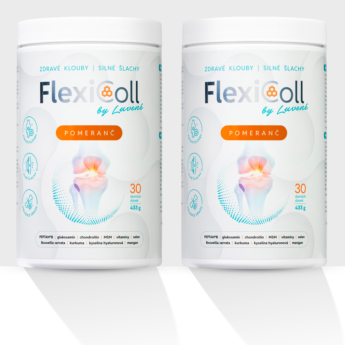 Levně Kloubní výživa FlexiColl pomeranč - balení 2 kusů