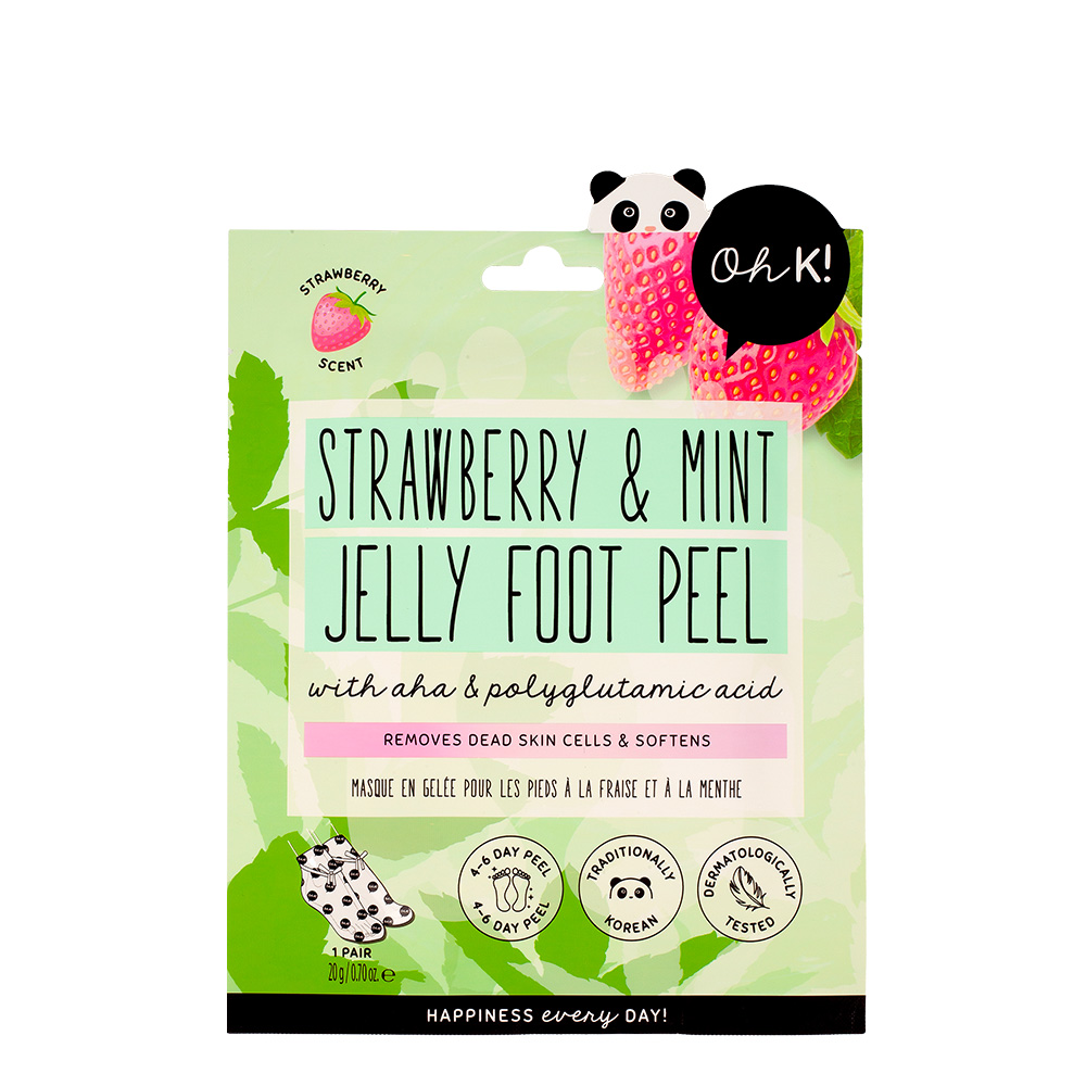Levně OH K! Strawberry & Mint Foot Peel