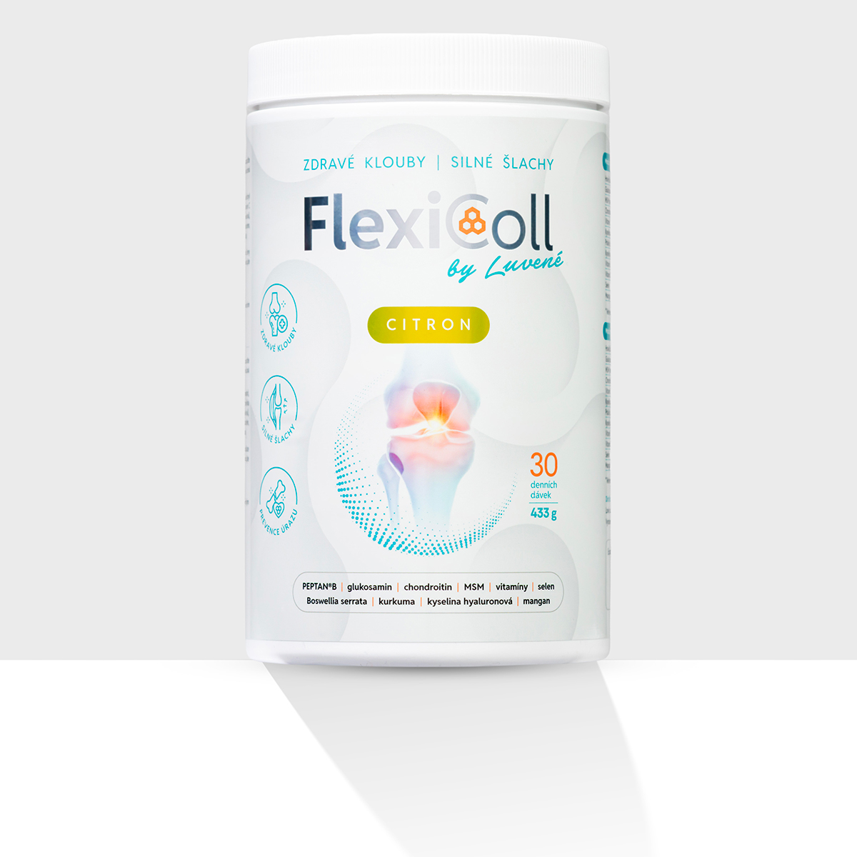 Levně Luvené FlexiColl Kloubní výživa citron 425 g