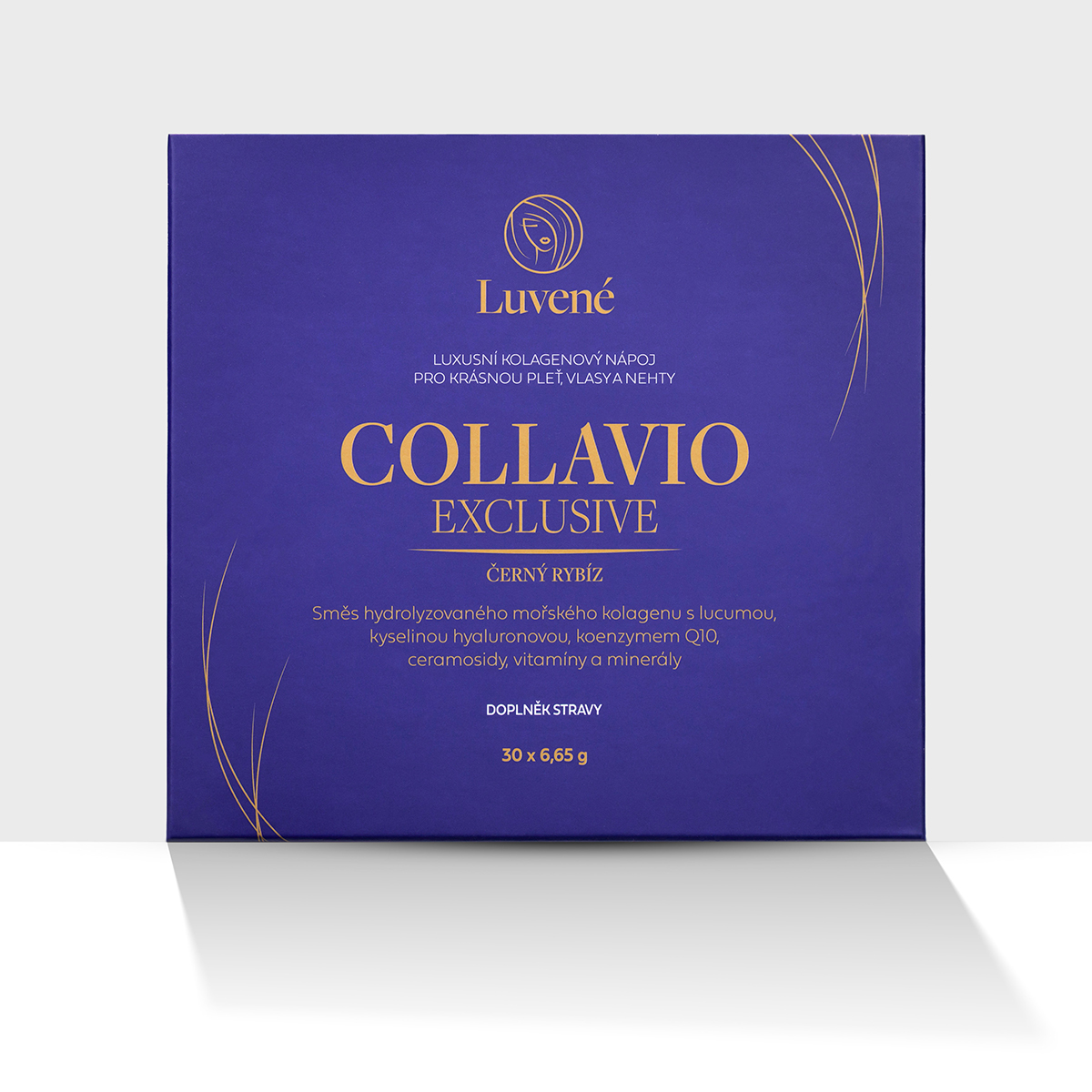 Levně Luvené Kolagen drink Collavio Exclusive černý rybíz