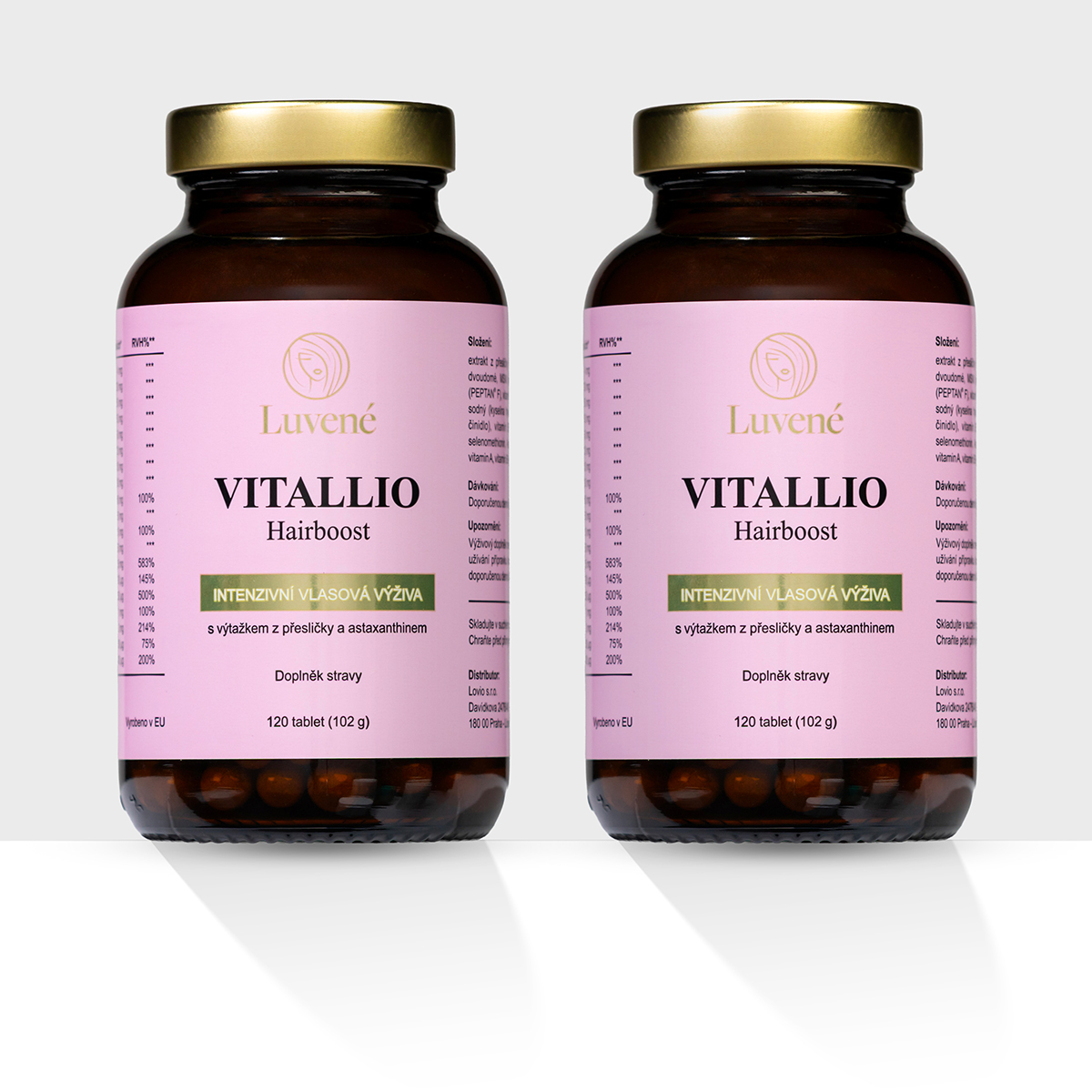 Levně Vlasová výživa Vitallio Hairboost - balení 2 kusů