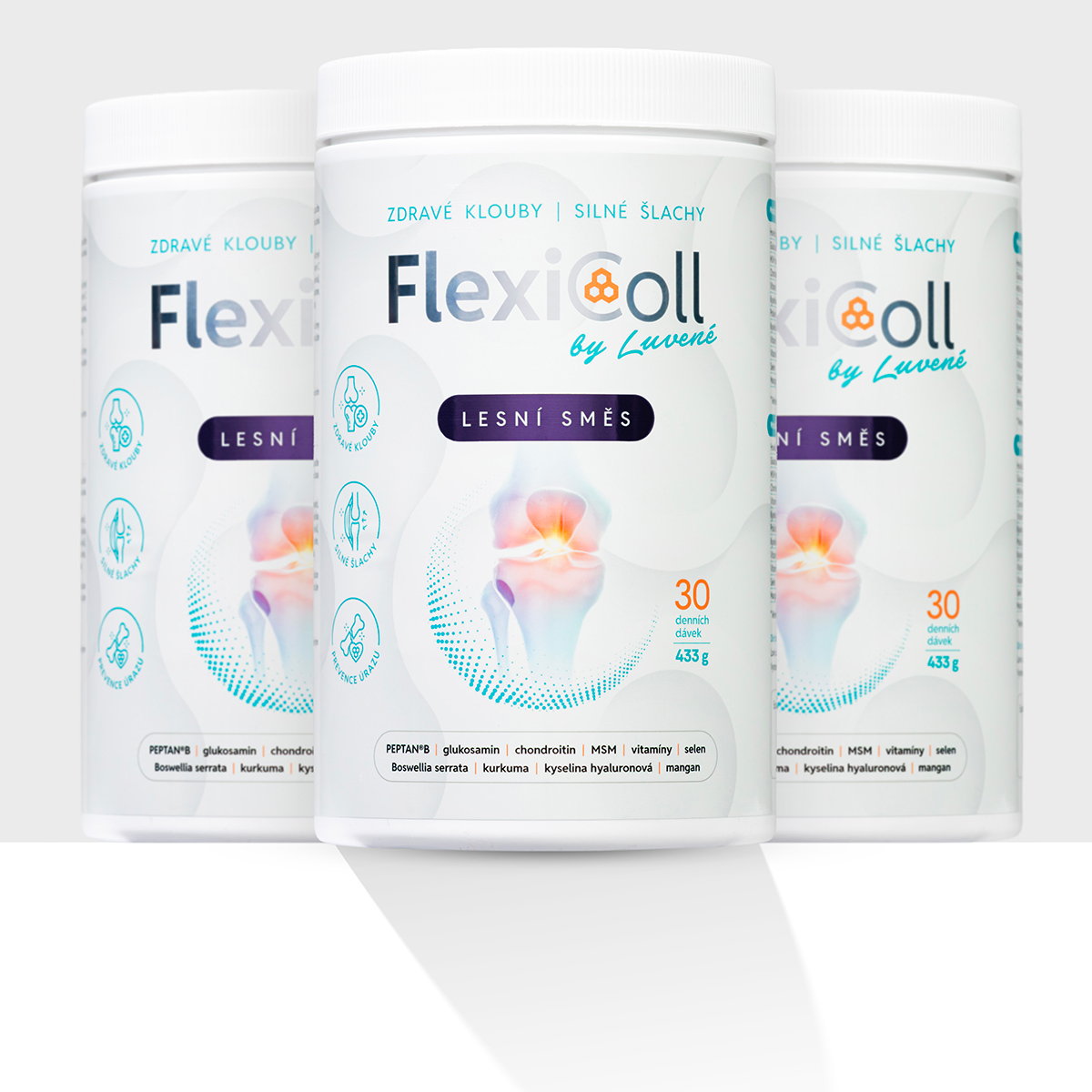 Levně Kloubní výživa FlexiColl lesní směs - balení 3 kusů