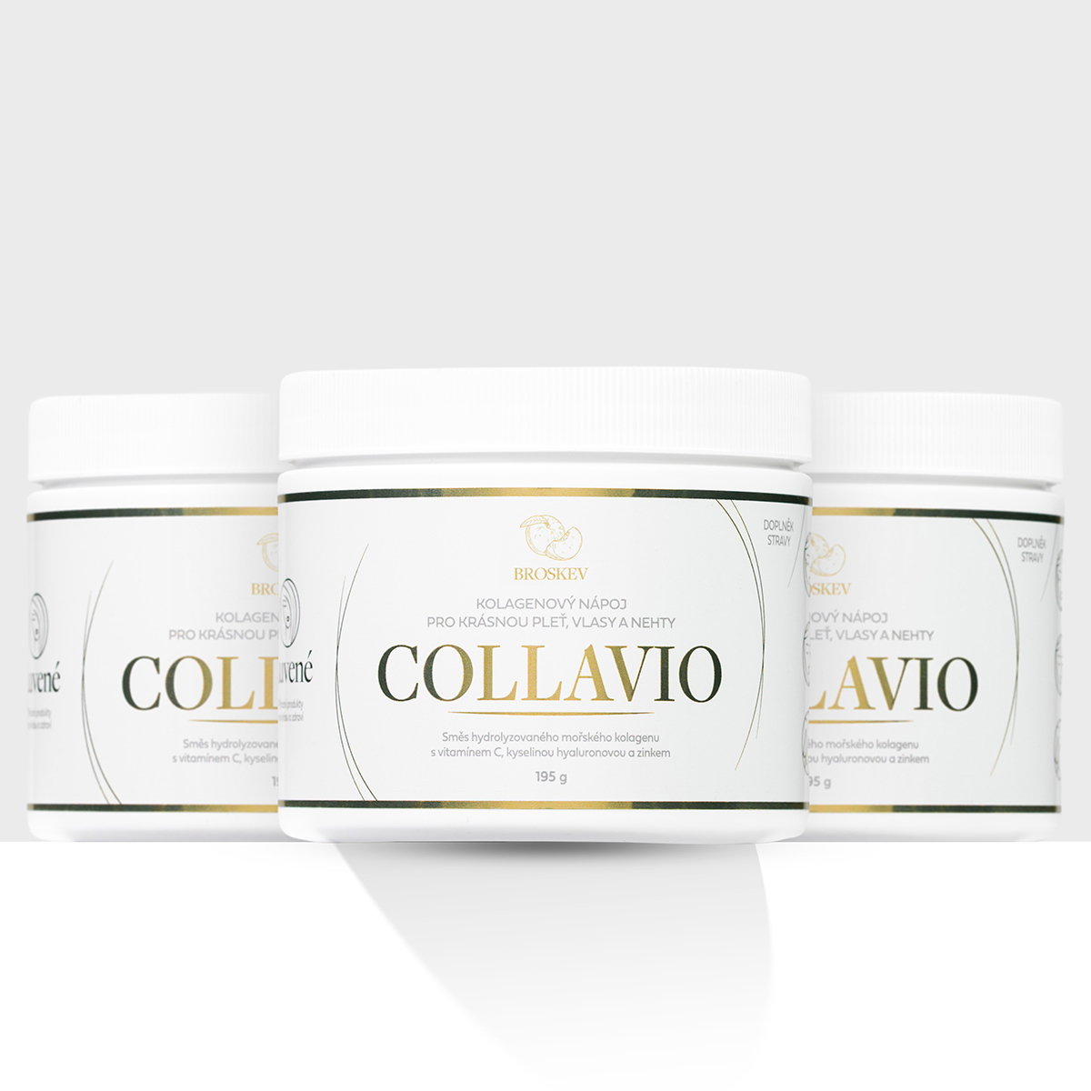 Levně Luvené Kolagen drink Collavio broskev 3x195 g