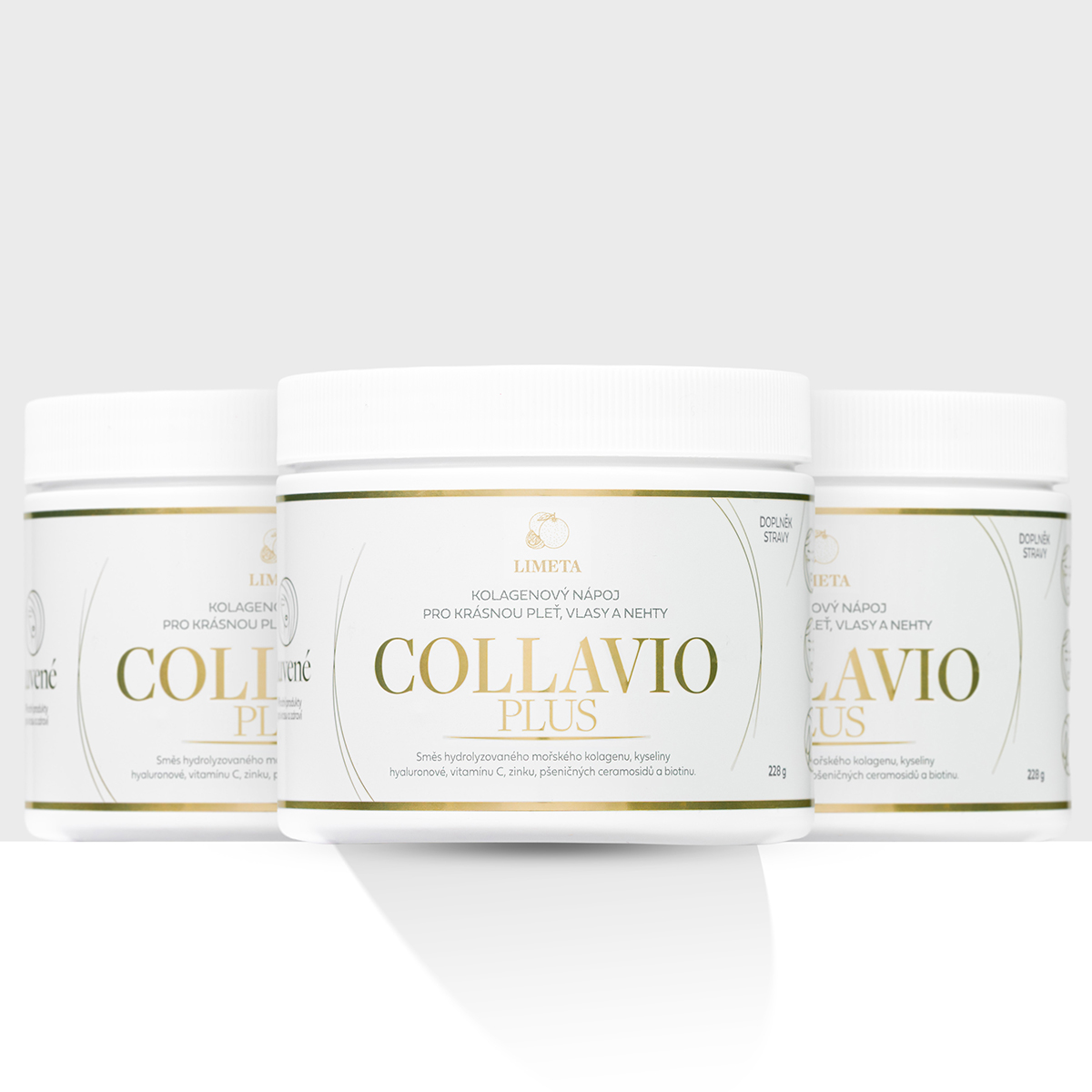 Levně Kolagen drink Collavio Plus limeta - balení 3 kusů