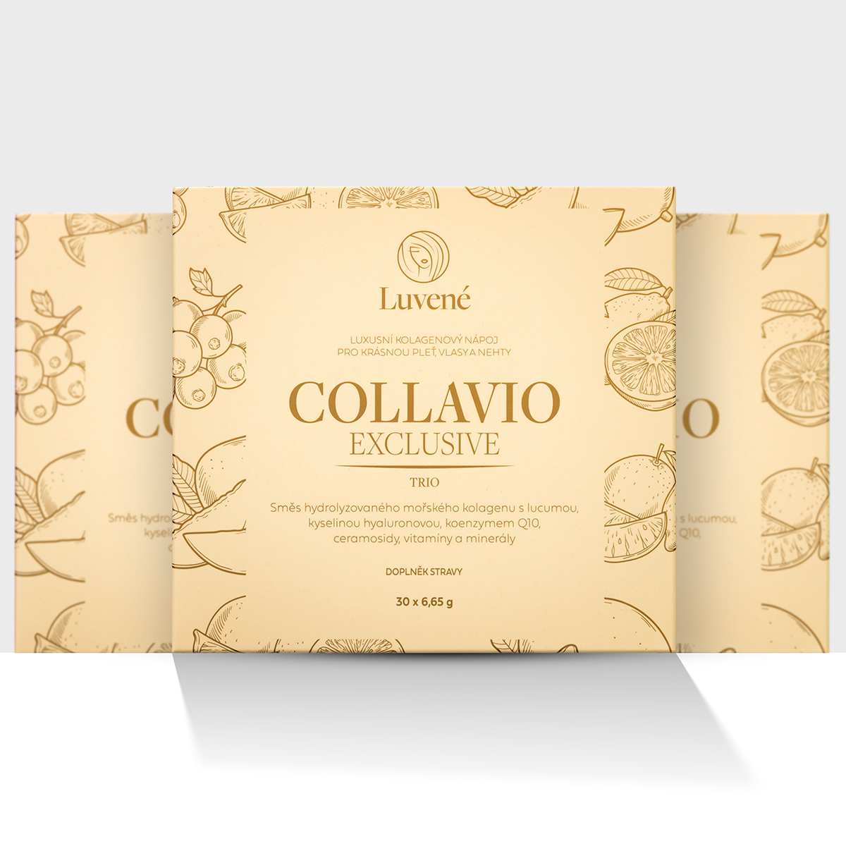 Levně Kolagen drink Collavio Exclusive TRIO - balení 3 kusů