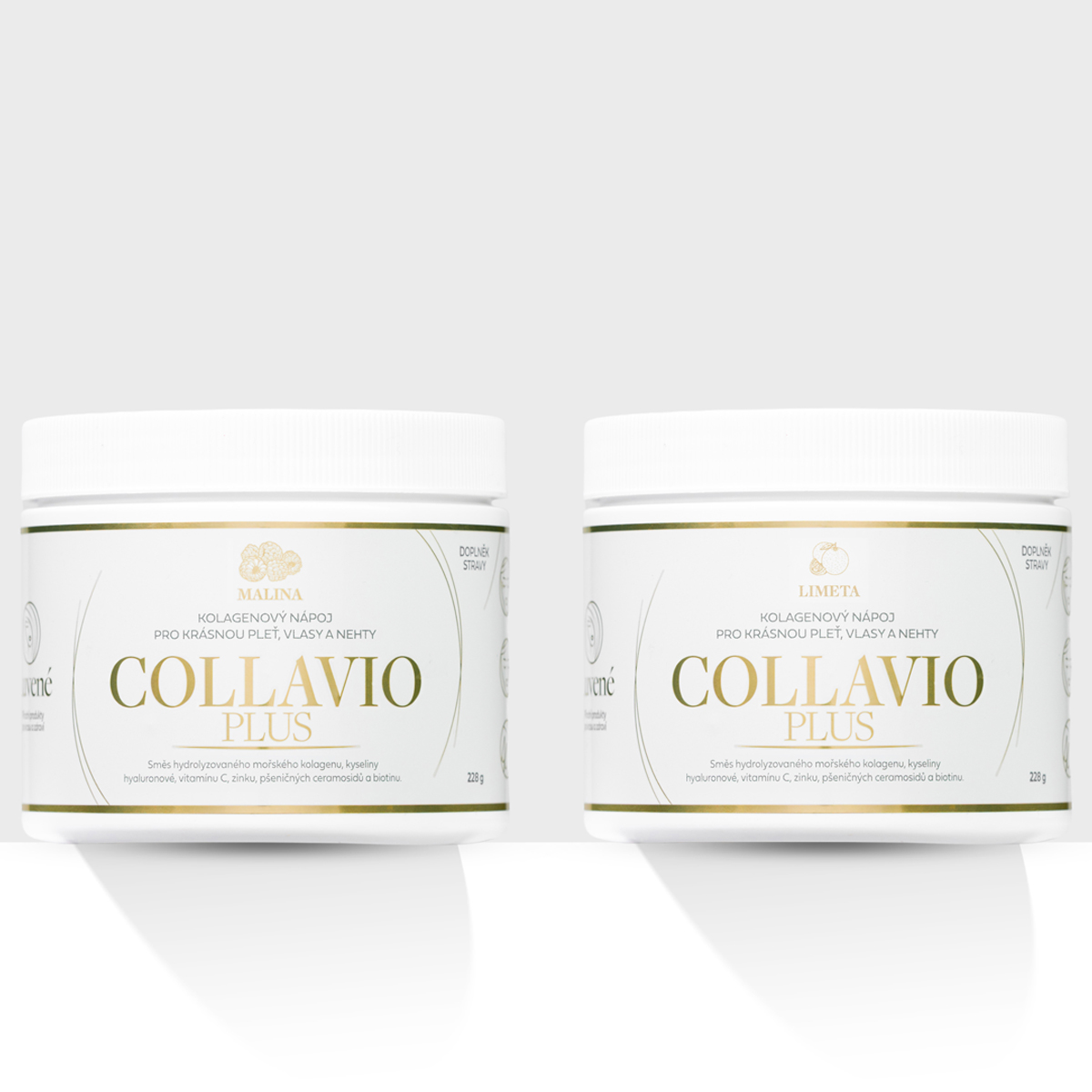 Levně Kolagen drink Collavio Plus malina + limeta